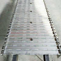 Custom Axle chain plate metal conveyor belts option